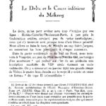 Le delta et le cours inférieur du Mékong