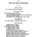 Liste générale des membres de la société des etudes indochinoises