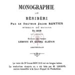 Monographie du Béribéri