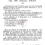 Procès-verbal de l’assemblée générale du 29 janvier 1932
