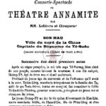 Programme-causerie-spectacle au théâtre annamite