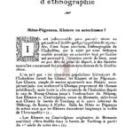 Quelques notes d’ethnographie