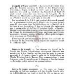 Société savantes : congrès d’Alger – séances de travail – cours de langue annamite