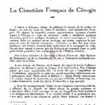 Sur quelques tombes oubliées – le cimetière français de Cân Gio