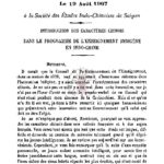Conférence du 19 août 1907