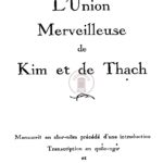 L’union merveilleuse de Kim et de Thạch