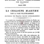 La chaloupe marthe dans la passe pelletier-mougeot au-dessus des rapides réputés infranchissables
