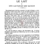 Le lait et les laiteries de Saigon