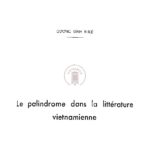 Le palindrome dans la littérature vietnamienne