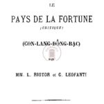 Le pays de la fortune (critique) (con lang đồng bạc)