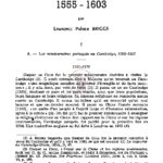Les missionnaires portugais et espagnols au Cambodge (1555-1603)