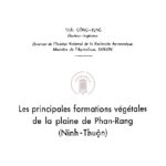 Les principales formations végétales de la plaine de phan rang (Ninh Thuận)