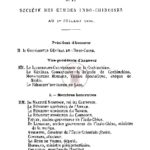 Liste des membres de la société des etudes indochinoises au 1er juillet 1900