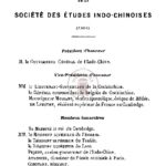 Liste générale des membres de la société des etudes indochinoises (1904)