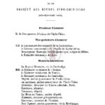 Liste générale des membres de la société des etudes indochinoises (novembre 1902)