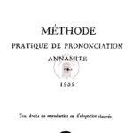Méthode pratique de prononciation annamite