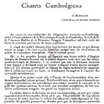 Motifs de chants cambodgiens