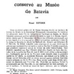 Note sur un tambour de bronze conservé au musée de Batavia