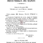Procès-verbaux des séances