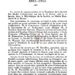 Séance de commémoration du cinquantenaire de la société des etudes indochinoises 1883-1933
