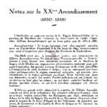 Une circonscription administrative qui renaît – notes sur le XXe arrondissement (1880-1888)