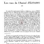 Une tentative ignorée d’établissement français en indochine au xviiie siècle. les vues de l’Amiral d’Estaing