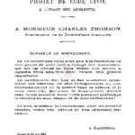 Projet de Code civil à l’usage des Annamites (livre III)