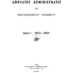 Annuaire administratif du gouvernement annamite (1943-1944)