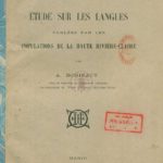 Etude sur les langues parlées par les populations de la Haute Rivière-Claire