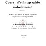 Cours d’ethnographie indochinoise