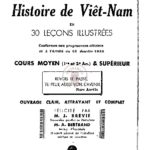 Histoire de Viêt-Nam en 30 leçons illustrées, Cours Moyen (Ire et 2e An.) & Supérieur