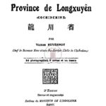 Monographie de la province de Longxuyên (2e édition)