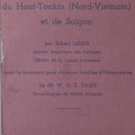 Contribution à l’étude des Lépidoptères du Haut-Tonkin (Nord-Vietnam) et de Saïgon