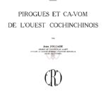 Pirogues et ca-vom de l’ouest cochinchinois (fascicule 2)