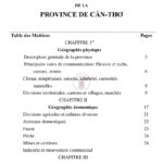 Géographie physique, économique et historique de la Cochinchine (Xe fascicule), Monographie de la province de Cần-Thơ