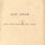 Lịch Annam, thông dụng trong nam-kỳ, Thuế thứ Đinh-Dậu 1899