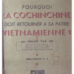 Pourquoi la Cochinchine doit retourner à sa patrie vietnamienne ?
