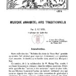 Musique annamite – airs traditionnels