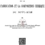 Recherches sur la fabrication et la composition chimique du Nước-Mắm